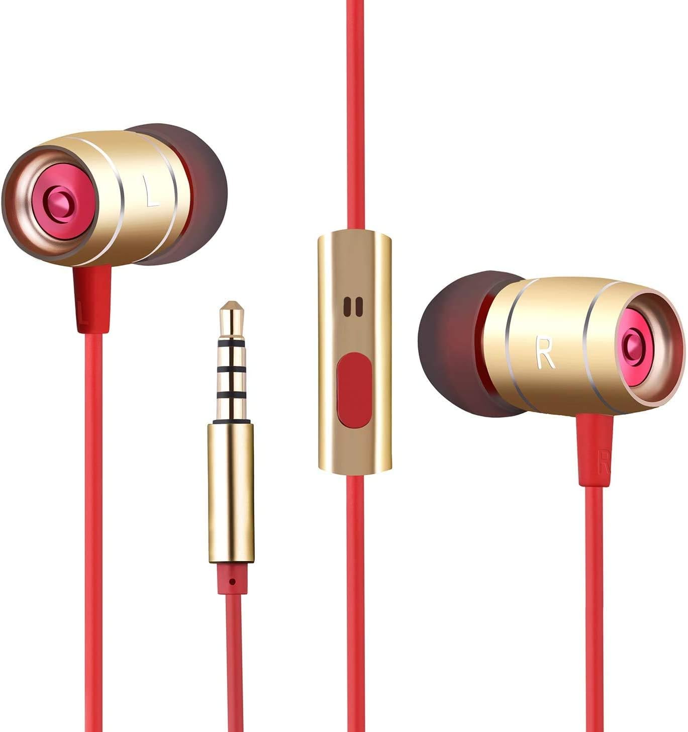 Microphone Wired Earphones Headphones 