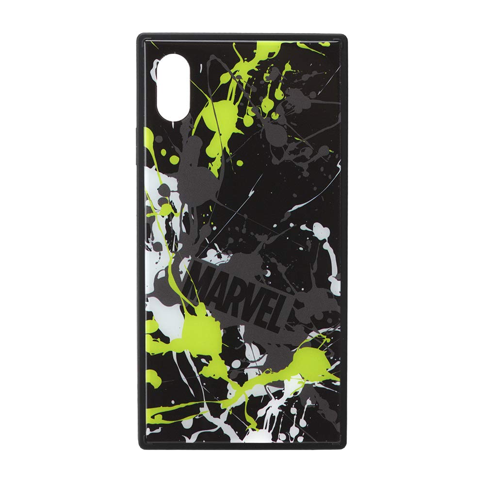 PGA iPhone XS Max用 ガラスハイブリッドケース スプラッシュロゴ/ブラック PG-DCS634BK PG-DCS634BK