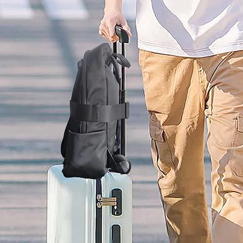 Miniatura 5 de Cinturón de viaje para correas de equipaje sobre el asa para añadir una bolsa para maletas de mano con una etiqueta, accesorios de viaje en el