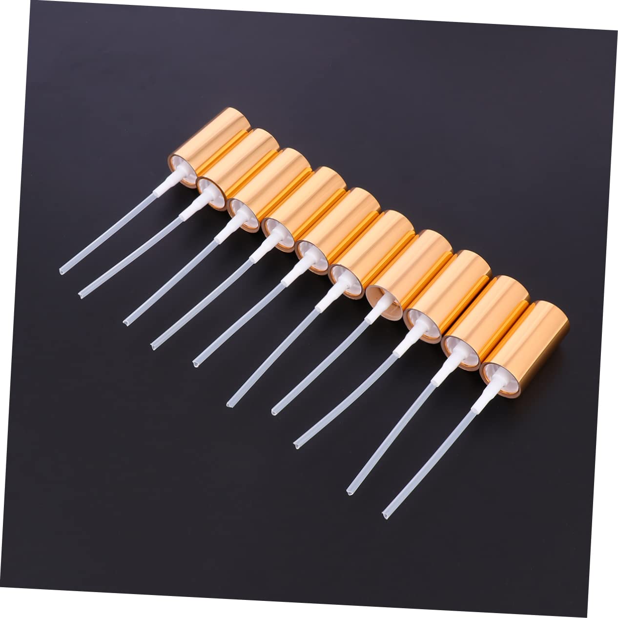 KONTONTY Sprayer 10pcs Anodized Aluminum Spray Bottle Tops Replacement Spray Head for Bonsai Reusable