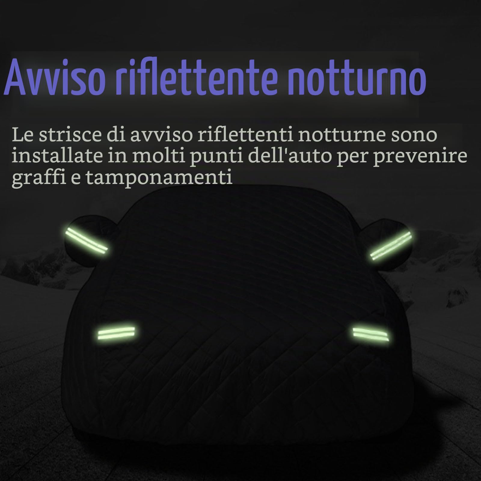 Telo Antigrandine Auto per For-d Fiesta (2013-2024) Copertura Antigrandine Esterno – Telo Copriauto Invernale Pesante, Tutte le Stagioni Impermeabile Anti-UV Anti-Neve Anti-Gelo