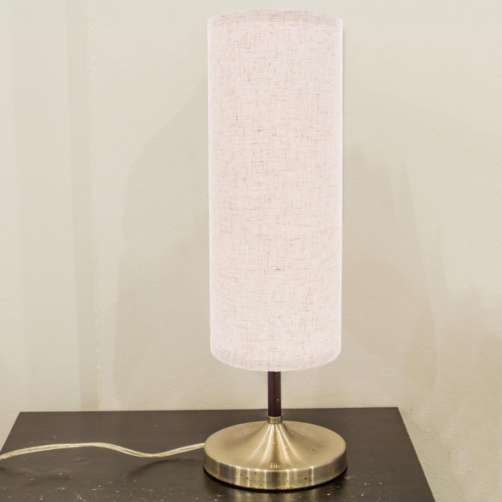 Paralume Cilindrico per Lampada da Terra E27, Morbido nella Luce e Robusto, Semplice Design Moderno per Decorazione Camera