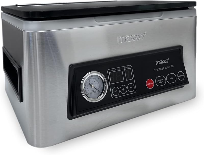 Maxxo VM ChamberLine 40 Profi Vákuumozó Gép 4L Folyadékhoz + 30 Zsák
