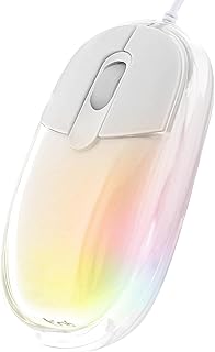 T’nB – LUMY – Wired Optical Mouse 1000 dpi Light Therapy – White