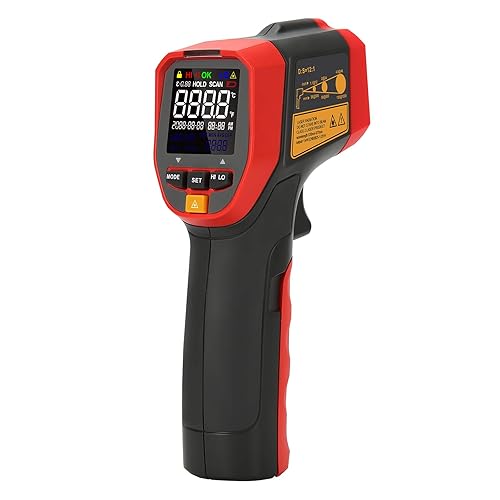 Miniatura 3 de UNI-T Termómetro infrarrojo UT301A+, no para humanos, -25.6F a 788F (-25.6 F a 788.0 F) pistola de temperatura láser digital sin contacto con