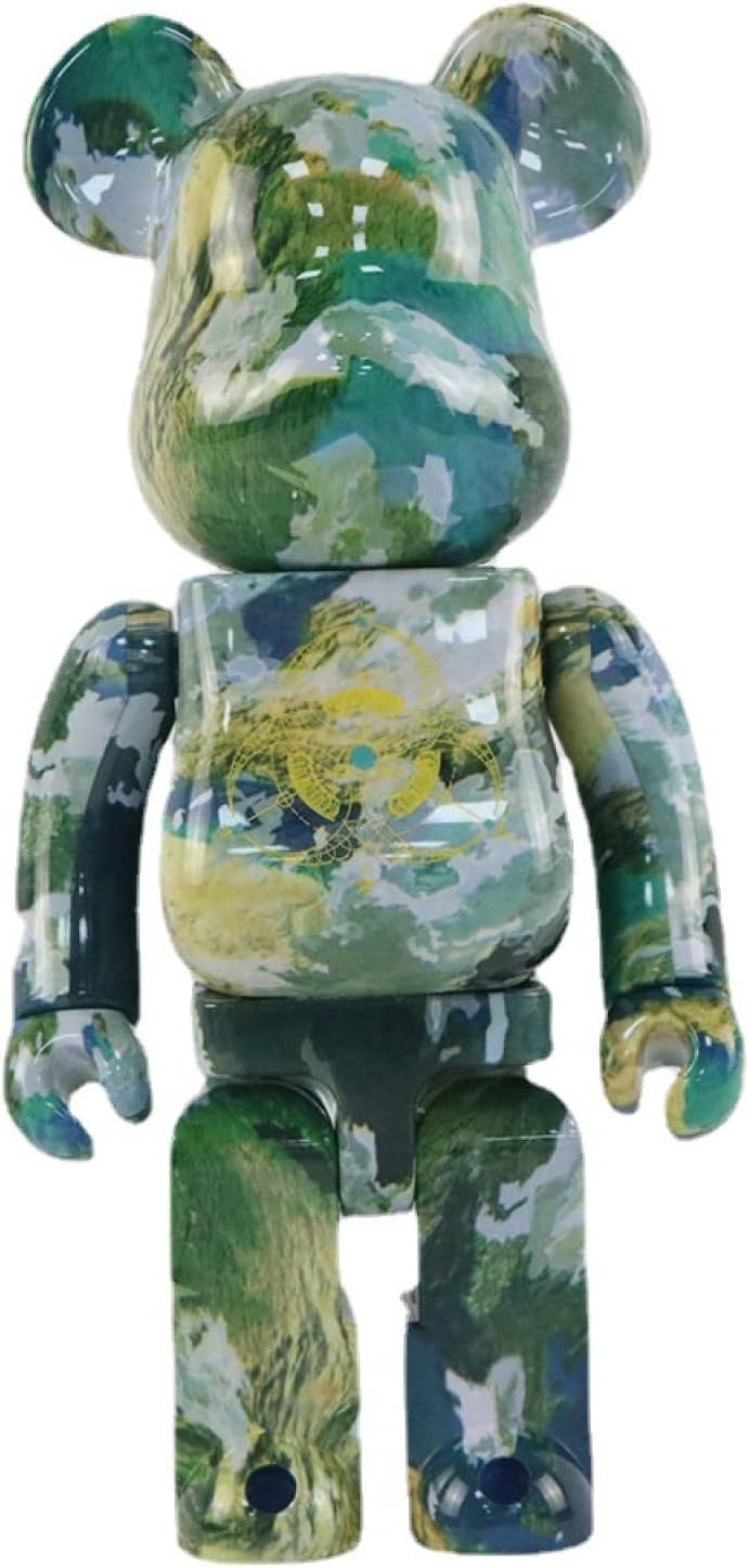 Fashion Bearbrick, 400% Earth Bears Violent Bear Building Blocks, Handmade Collectible Toy Gift Fashion Sculpture