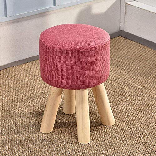 Tabouret en bois massif et éponge haut élastique pour maison