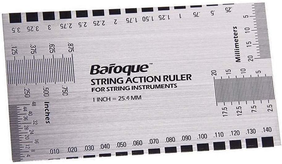 String Action Ruler Gauge Tool Stainless Steel For Guitar