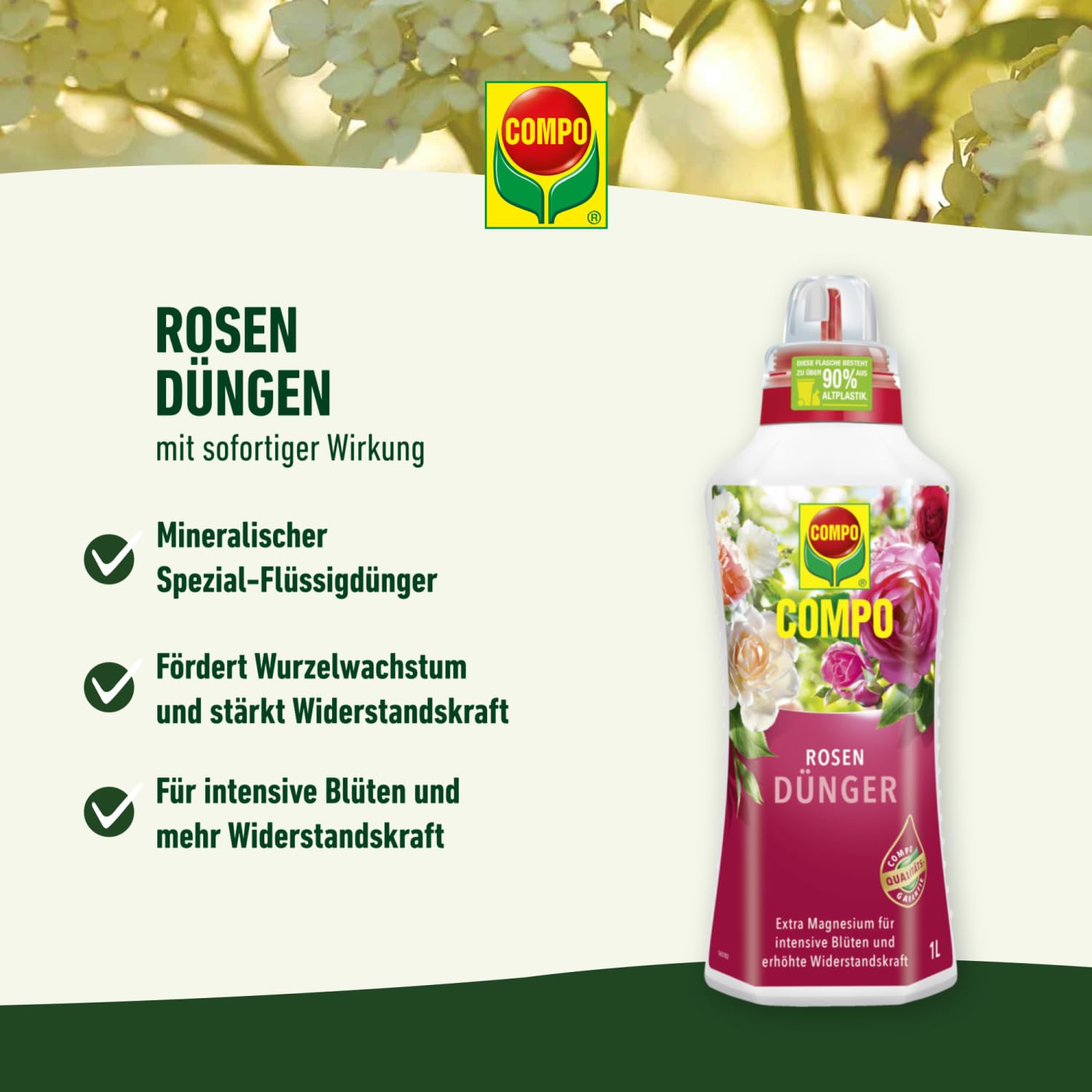 Compo 1456012 1 Litre Engrais Rose – Multicolore