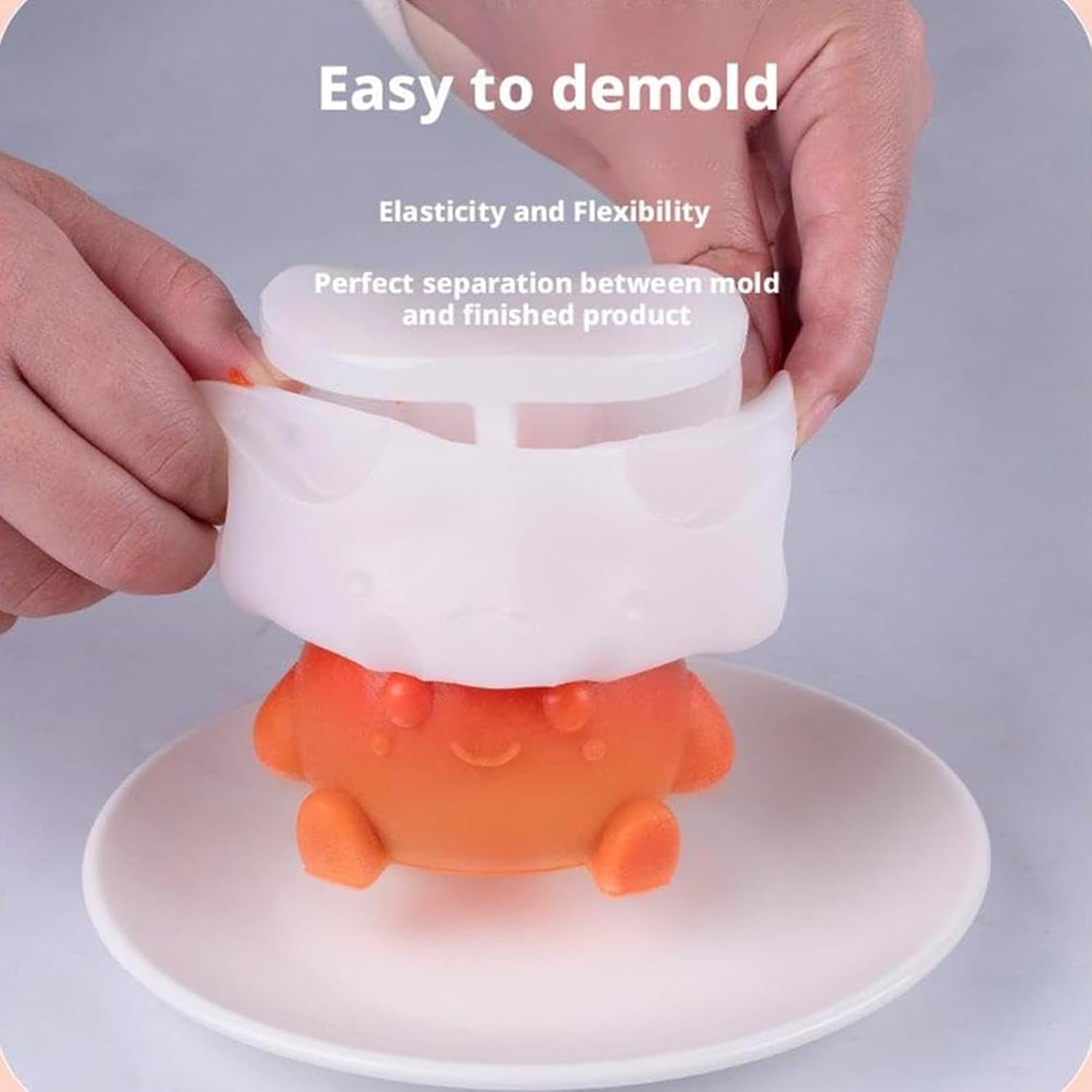 3D Flame Figurine Silicone Chocolate Cake Fondant for Making Soap Chocolate Epoxy Resin Project Food Grade Silicone Cake