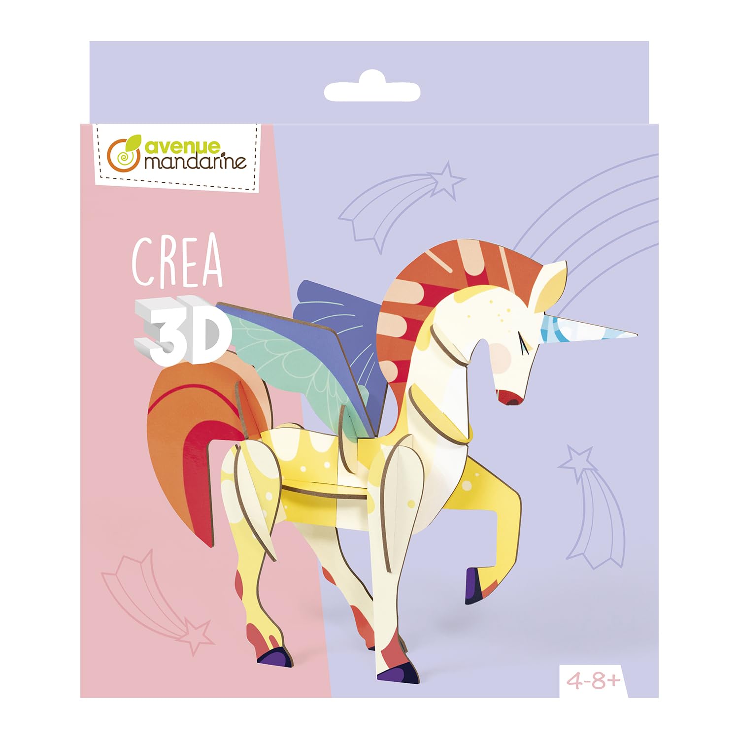 Avenue Mandarine- Decoración 3D, Color Unicornio, Medium (Clairefontaine Rhodia PU030C)