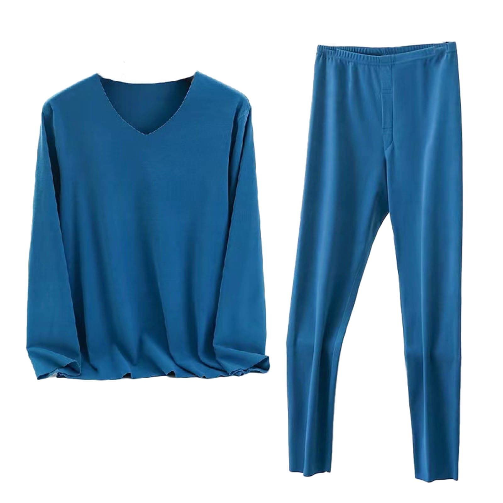 Set di Biancheria Intima Termica da Uomo, Set Termico riscaldato Morbido, Top Invernale Caldo Strato di Base e Lungo Johns