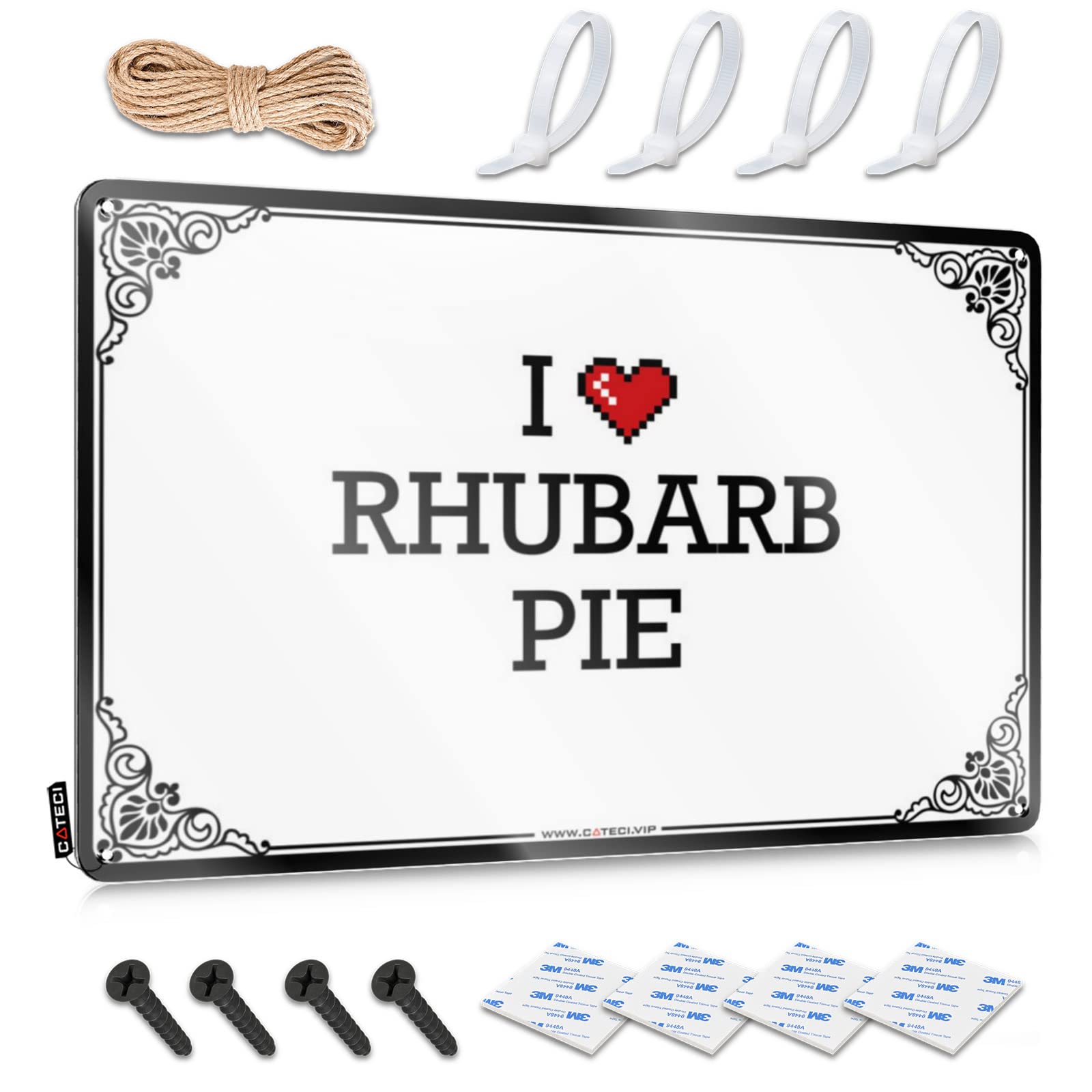 Fzfn Boys Colour I Love Rhubarb Pie Funny Wall Art Retro Decor Decorative | Amazing Soft Area Hanging Art For Walls Living Room(30X40cm)