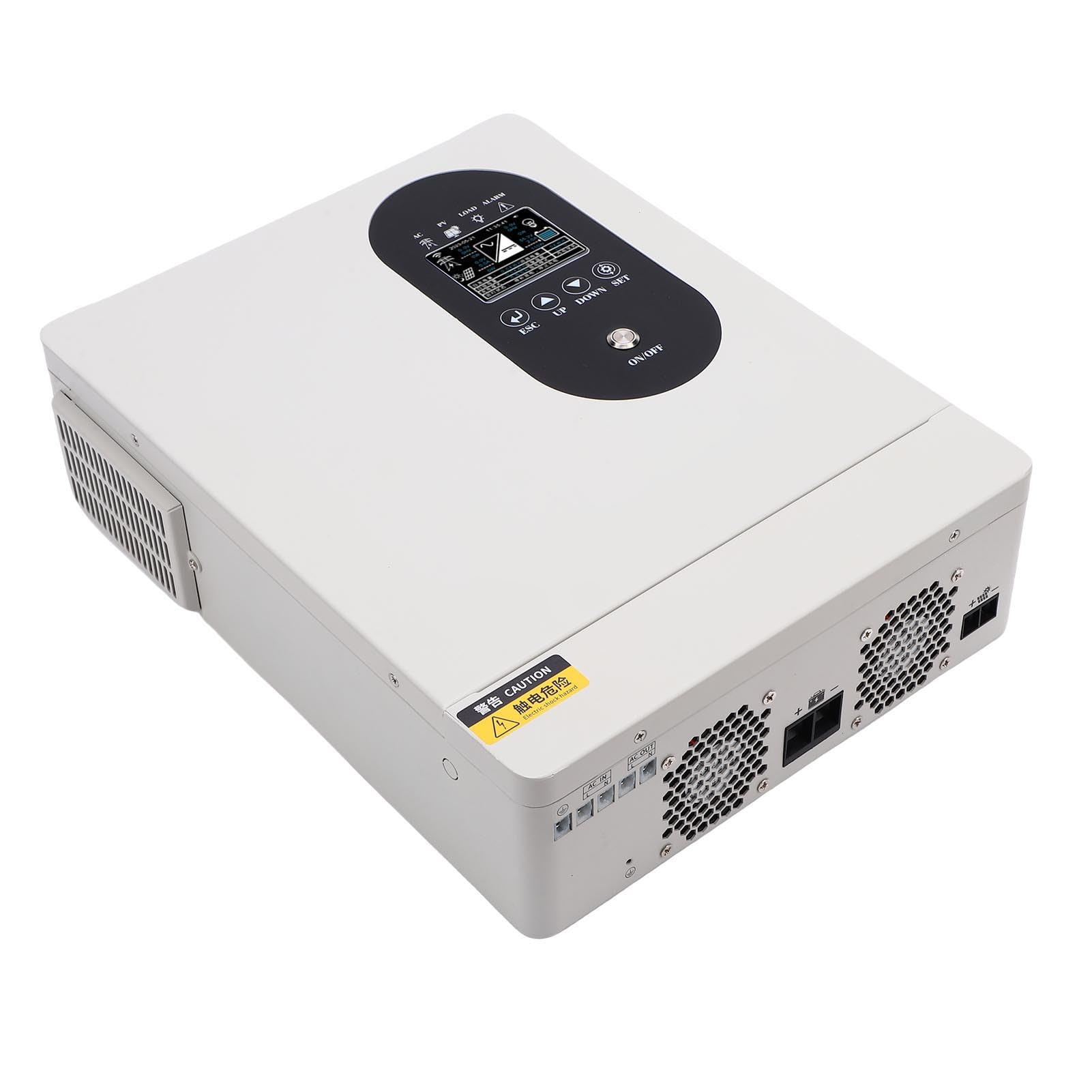 YWBL-WH Inversor Solar de Onda Sinusoidal Pura de 1600 W, Cargador MPPT Híbrido con Controlador de 60 A, Carga Programable Basada en Tiempo, Múltiples Protecciones para Baterías de Litio