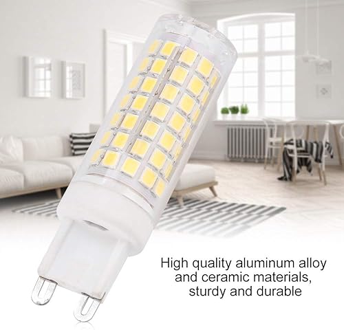 Miniatura 6 de Luz LED de maíz, 6W 85V-265V 88LED Bombilla de maíz Iluminación de luz para iluminación decorativa del hogar (G9-blanco cálido)