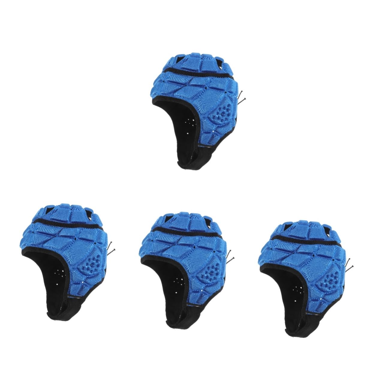 BESPORTBLE copricapo da wrestling guardia protettivo casco da atleta imbottito casco caschetto rugby protezione per la testa da rugby protezione per la testa regolabile spugna Blue