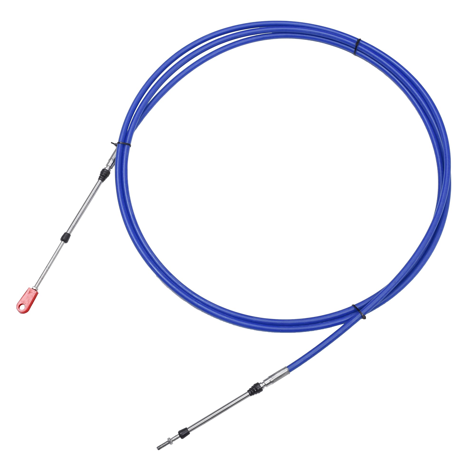 uxcell 1 pz 4 m 157 Pollici Marine Tipo 3300/33C Acceleratore Scatola Telecomando Cavo con Forcella per Yamaha Motore Fuoribordo Barca Motore Sterzo Sistema Blu