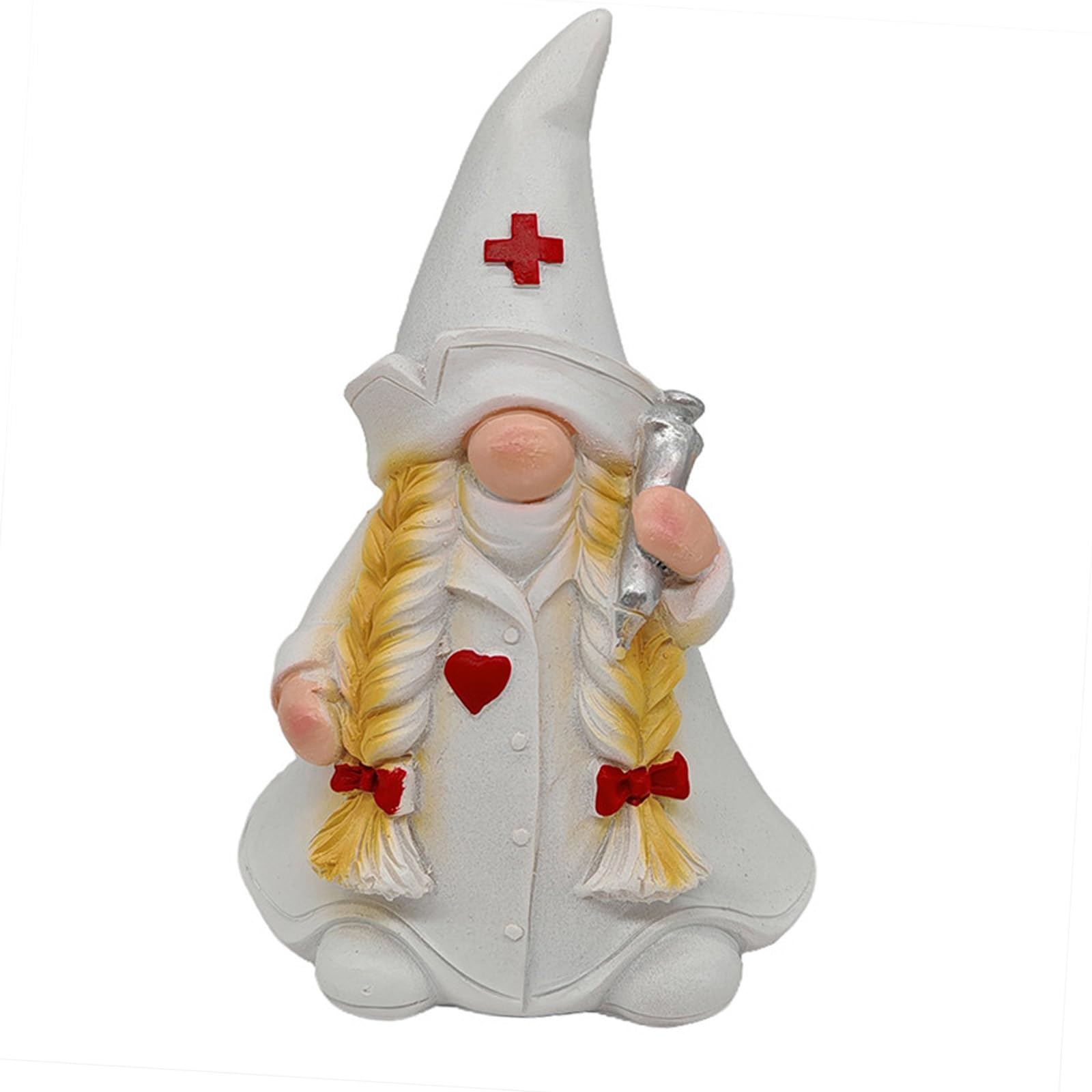 Snorvixre Gnomes Doctor and Nurse Statue Resin Miniature Figurine for Healthcare Professional Home Offices Decors Clinical Figurine Ornament
