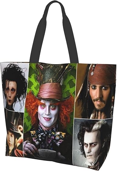 Amazon.com: Johnny Depp Fashion Tote Bag Casual Handbag Shopping Bag