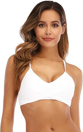 White swim suit top Clearance