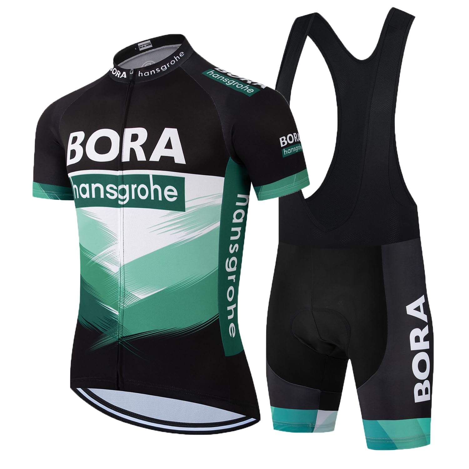 HOMTOL Rennrad Trikot Herren Kurzarm Radtrikot Set Fahrradbekleidung herren Fahrrad Anzug Radsport-bekleidung Radhose mit 3D-Gel-gepolsterten Shorts Radtrikots