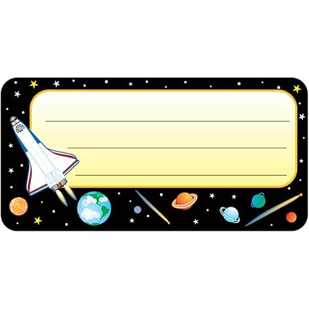 amazon com space nametag labels great for save the planet projects educational and crafts classroom projects for earth day office products