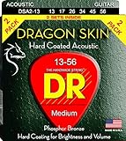 DR Strings DSA-2/13 Dragon Skin Clear Coated Phosphor Bronze Acoustic Guitar Strings Value Pack