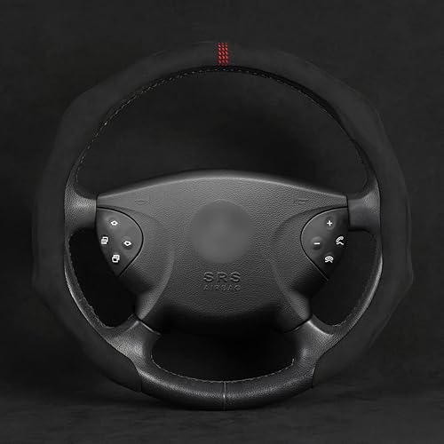 Miniatura 10 de MEWANT Funda universal antideslizante para volante Alcantara para BMW M Sport F10 F15 F22 F23 F30 F34 F32 F33 F07 F12 F25