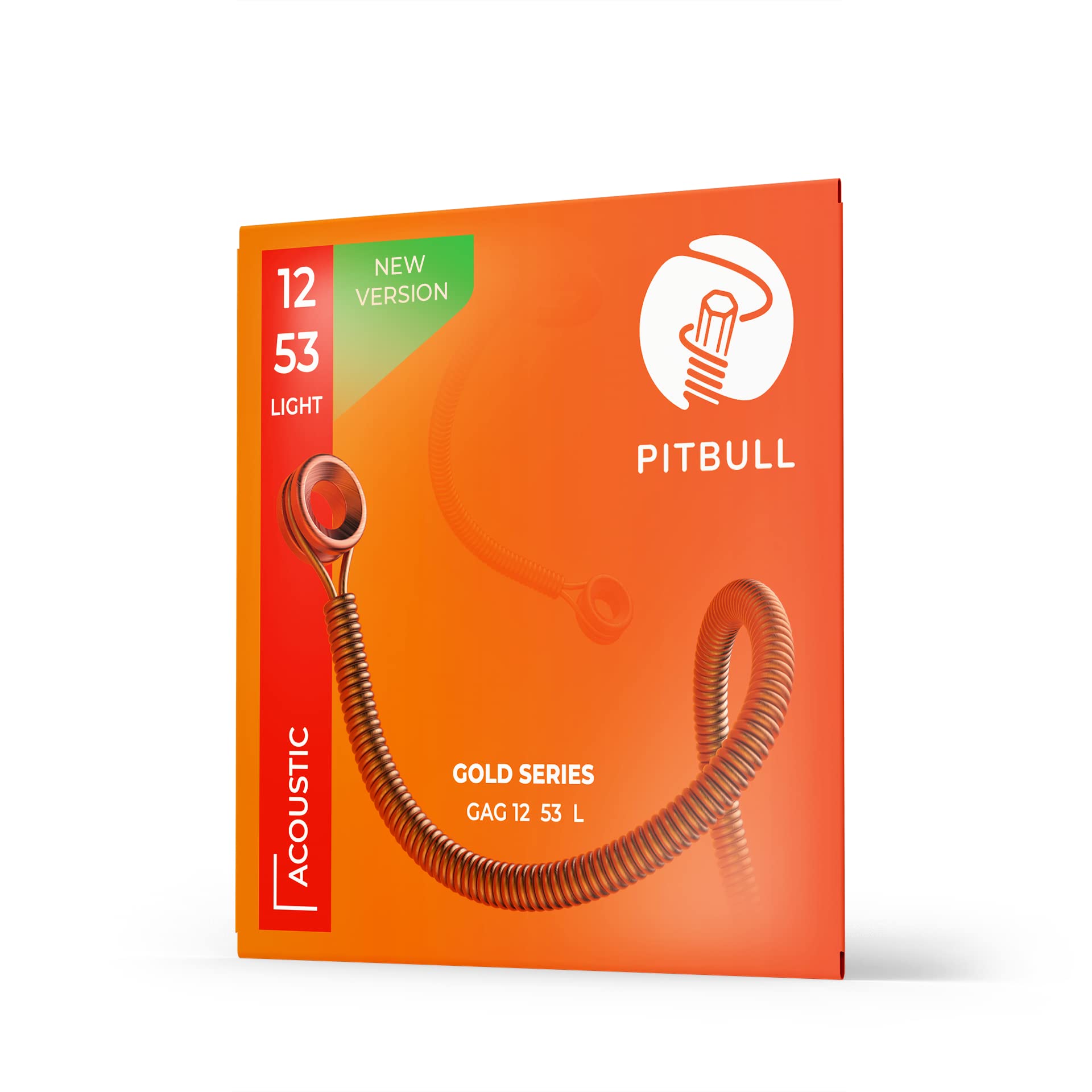 Pitbull Strings Gold Series GAG L PB Light Takım Tel - Yeni Seri Akustik Gitar Teli 012-053