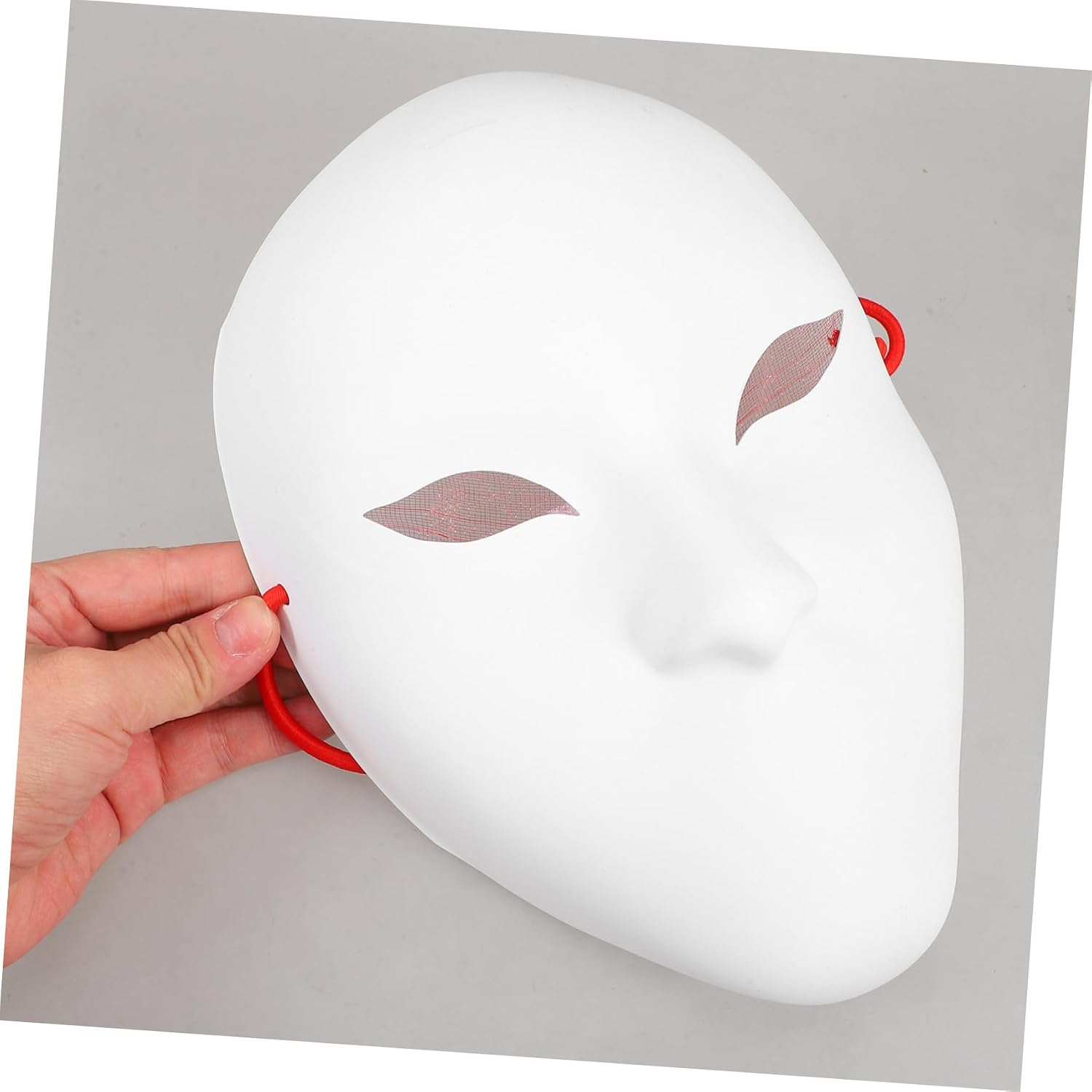3pcs Diy Blank Masquerade Masks for Women Men Craft Masks Elastic Band Unpainted Pvc for Halloween Party