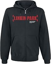 Linkin Park Meteora Red Men's Hooded Jacket Black Band Merch, Bands, Music, Sustainability