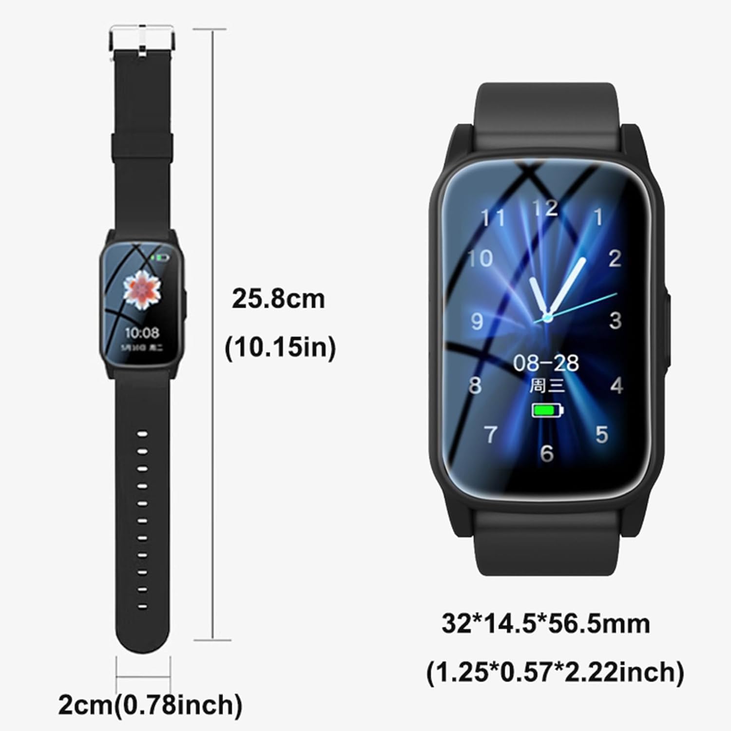 Smartwatch con Rilevamento delle Cadute, Orologio Intelligente per Anziani SOS Bracciale Braccialetto Intelligente Localizzatore GPS Smart Watch Impermeabile IP67 per Demenza e Alzheimer (Rosso)