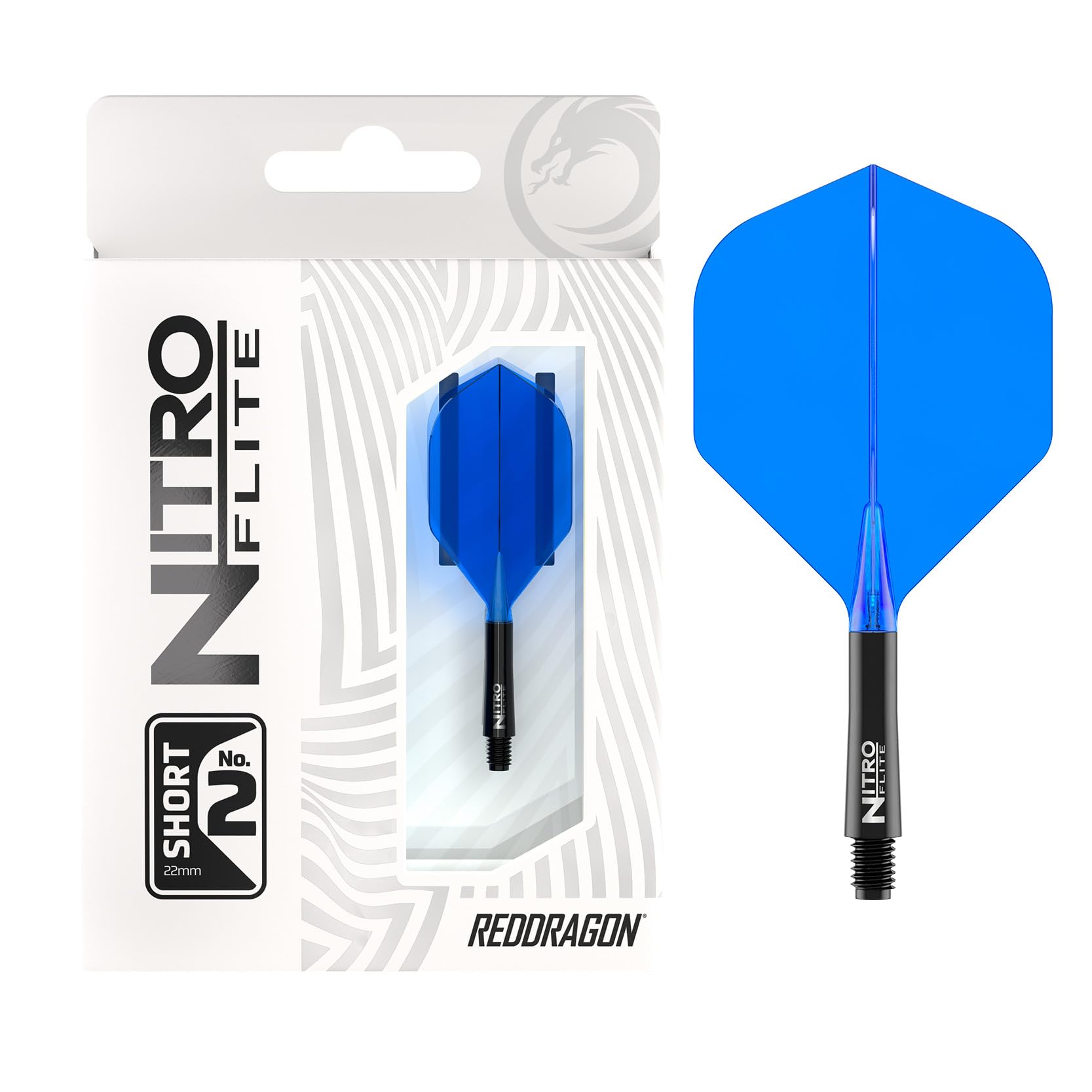 RED DRAGON Darts – Nitro Flite Integrada Sistema de Vuelo y Eje – No.2 Forma y diseño - Disponible en Niveles Corto, Intermedio y Medio - Variedad de Colores - Accesorios de Dardos Profesionales — view 34