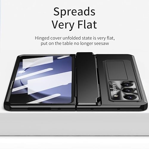 Miniatura 3 de Funda para Samsung Galaxy Z Fold 5 con soporte para bolígrafo S y soporte para bolígrafo, diseño de una sola pieza Z Fold 5 Funda con protector de