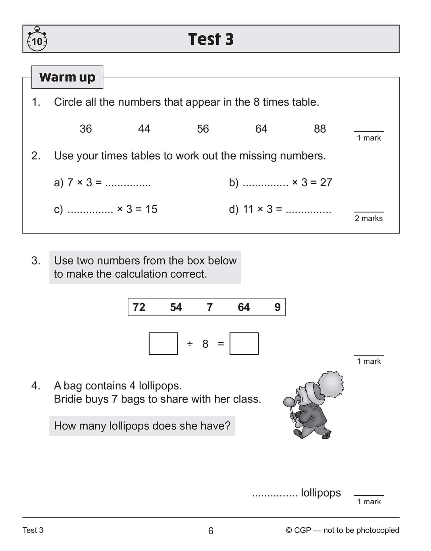 KS2 Year 4 Maths 10-Minute Tests: Multiplication & Division