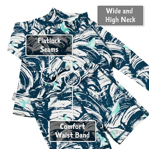 JAN & JUL Long Sleeve 2-pc UV Swim-Suit Set with Shorts (Baby, Toddler, Kids)3