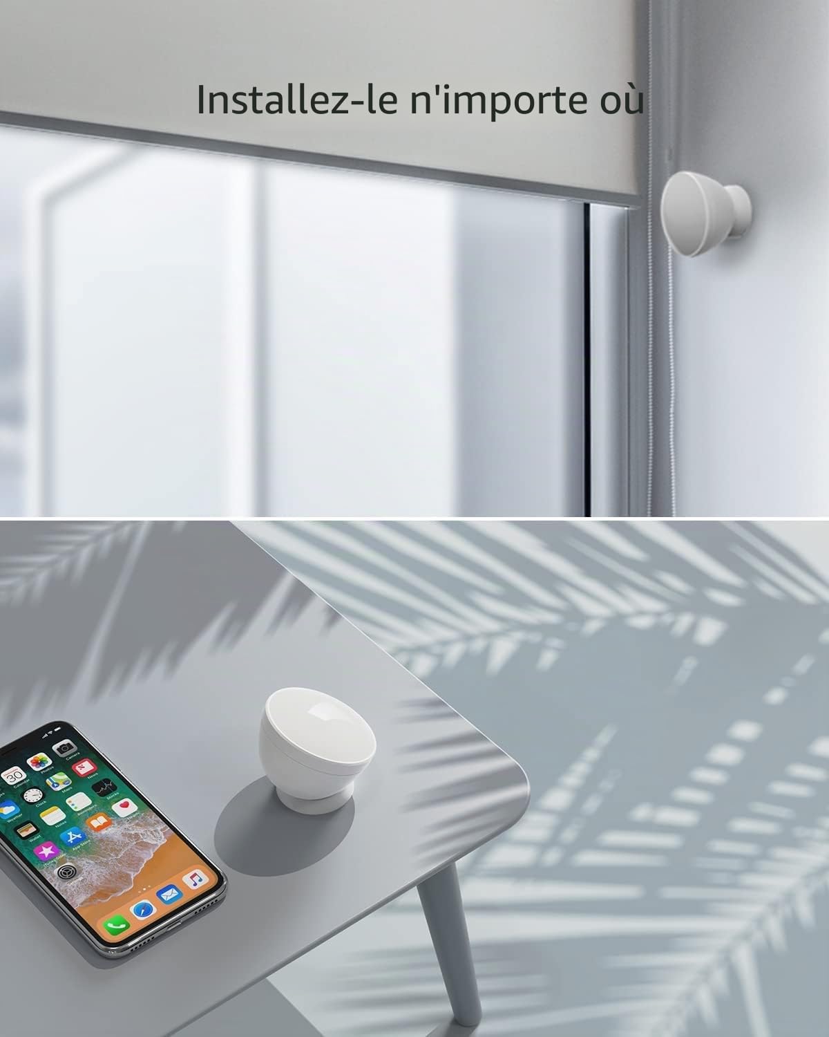 EZVIZ T1C Détecteur de Mouvement, Réglable à 360°, Détection des mouvements Humains, Autonomie de 2 Ans, Compatible EZVIZ Home Alarm, il Faut Fonctionne avec Le Centrale A3
