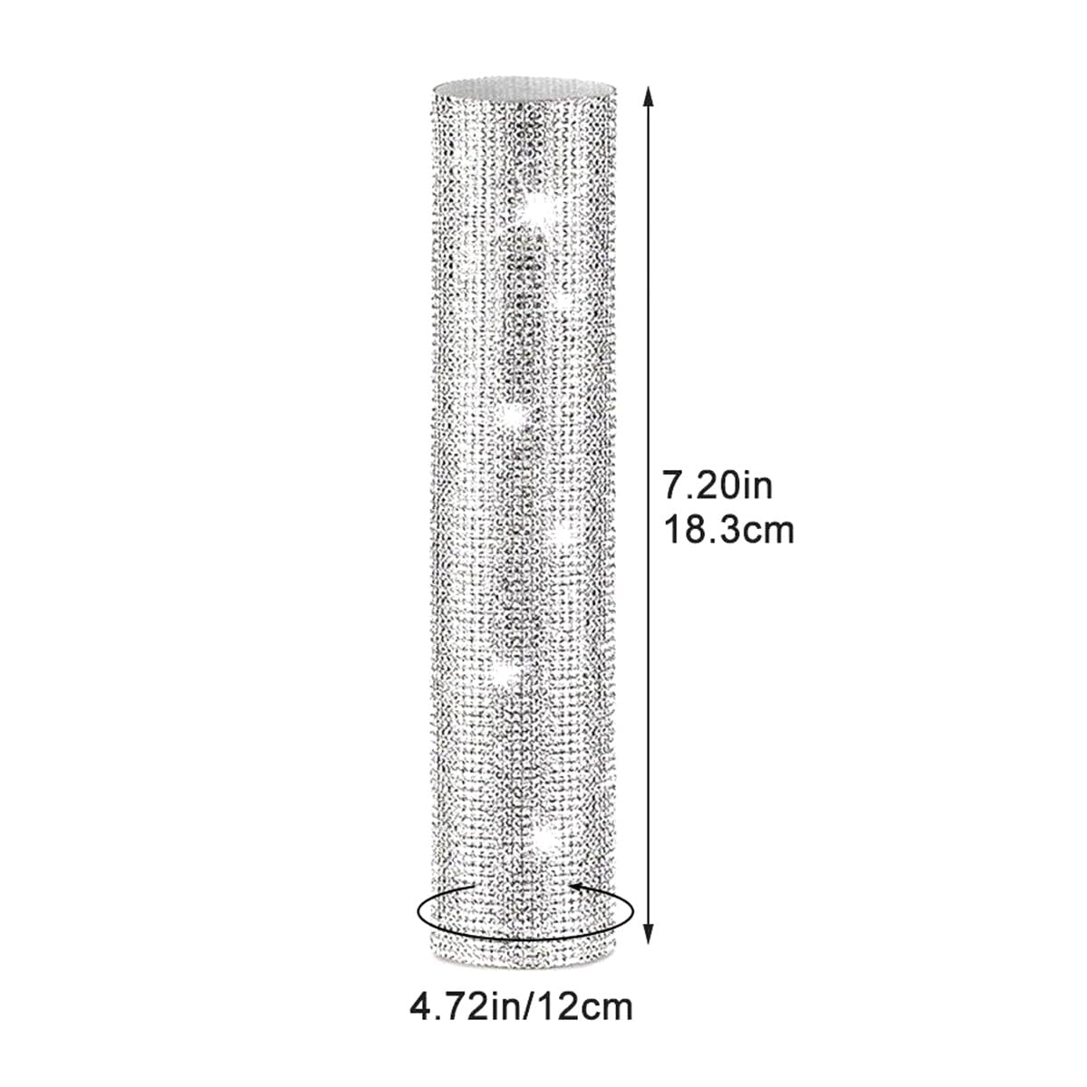 Housse de Poignée en Cristal Argenté pour Microphone sans Fil Universel - Shine on Tour et Performance