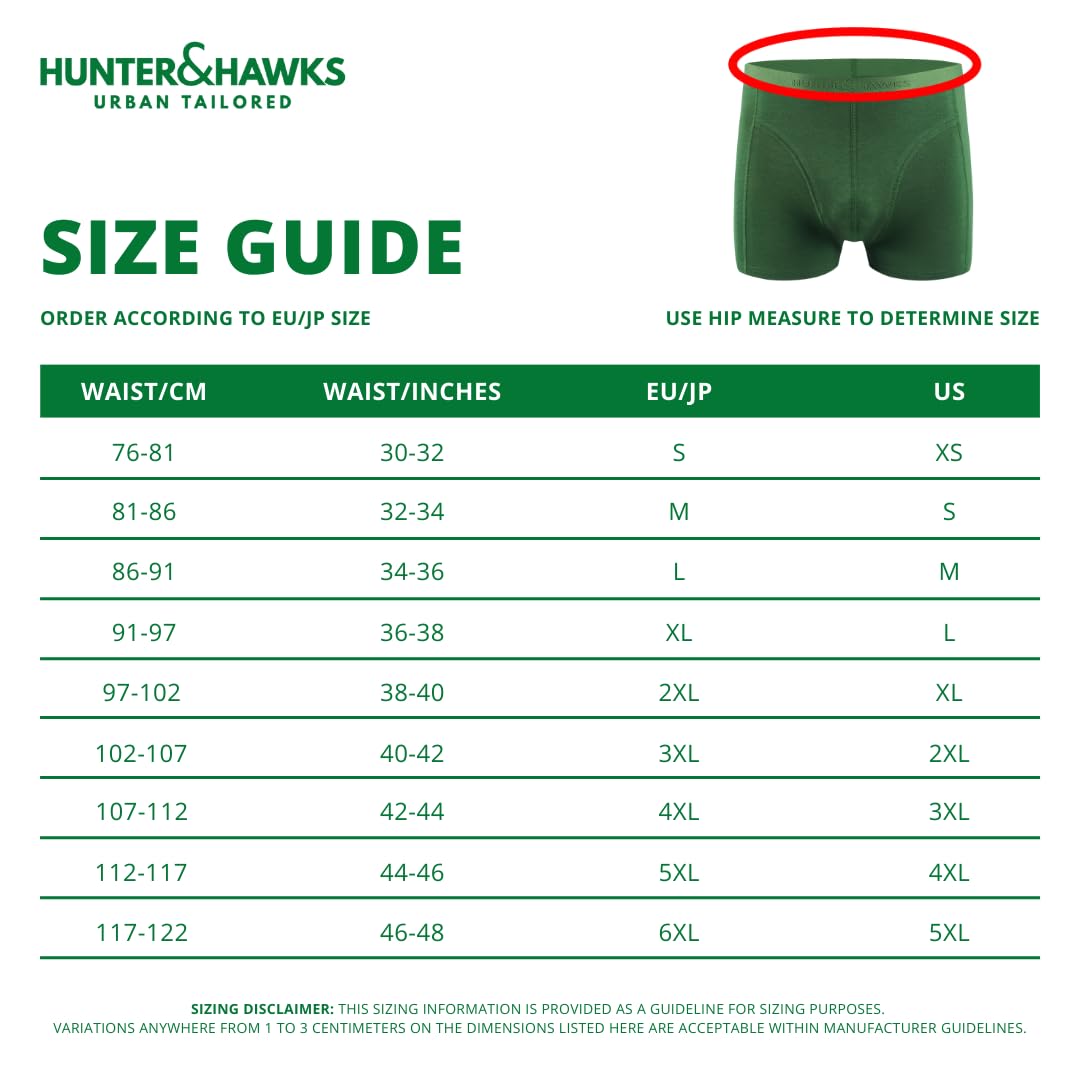 Hunter&Hawks Men's 5 Pack Bamboo Briefs, Soft, Antibacterial And Breathable Underwear, Cool Dry Mens Briefs, Perfect Fitting