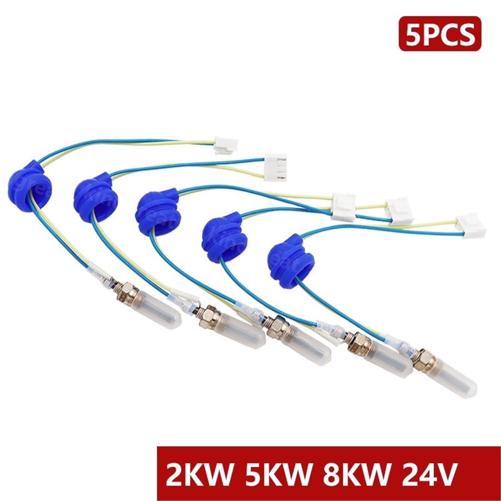 Nagrzewnica postojowa 5 Szt. 12V/24V 2kw 5kw 8kw Świeca Żarowa Do Ogrzewania Postojowego Do Samochodów Ciężarowych, Przyczep Kempingowych, Pasuje Do Webasto Eberspacher samochodowy(5PCS 24V)