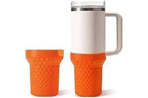 Stanley 20 Oz. Quencher H2.0 FlowState Tumbler Silicone Boot (Orange)
