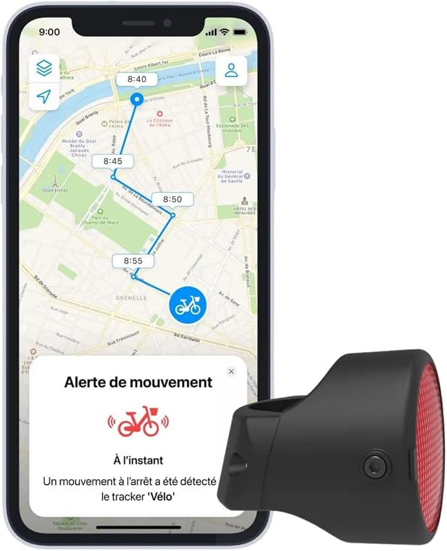 Tracker GPS antivol vélo