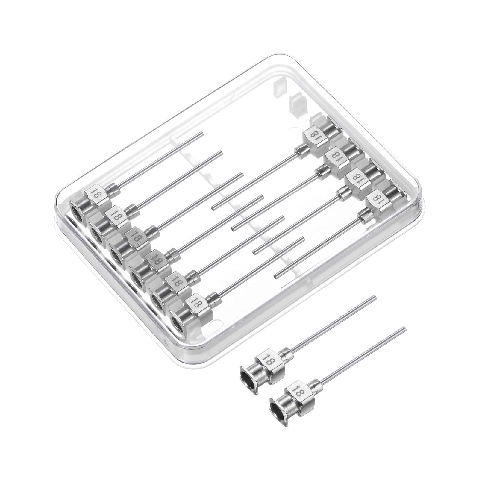HARFINGTON 20pcs 18Gauge Stainless Steel Dispensing Needles, 1" All Metal Glue Needle Tube Blunt Tips Luer Lock for Thick Liquids, Ink, Glue, Lab Use — Amazon image 6