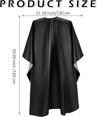 Miniatura 2 de Foaincore Paquete de 20 capas profesionales de corte de pelo para peluquería de peluquería con cierre a presión