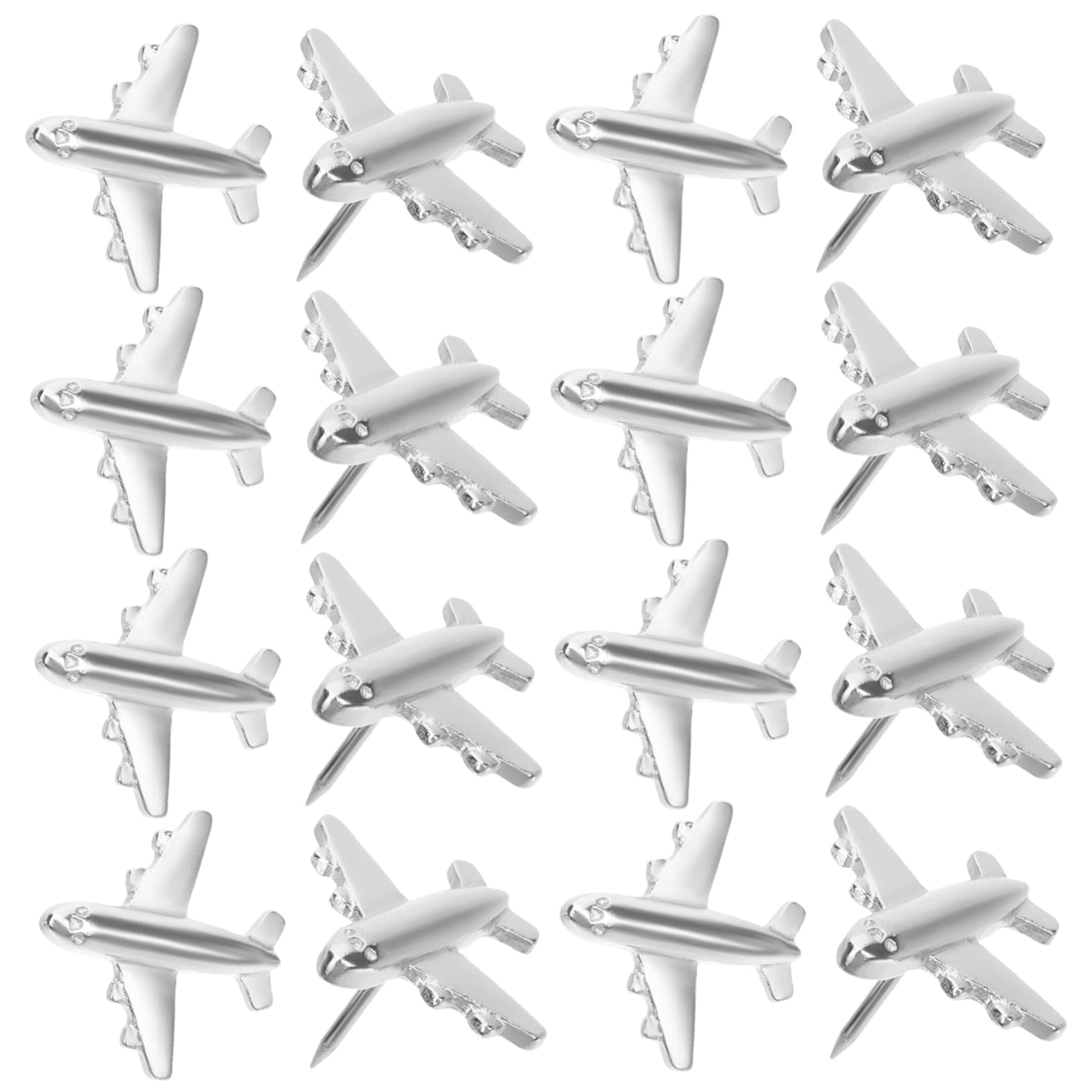 MAGICLULU 120stücke Metall Flugzeug Pushpins Dekorative Pinnwandnadeln Für Fotos Karten Und Ankündigungen Leicht Und Praktisch Für Schule Büro Und Zuhause