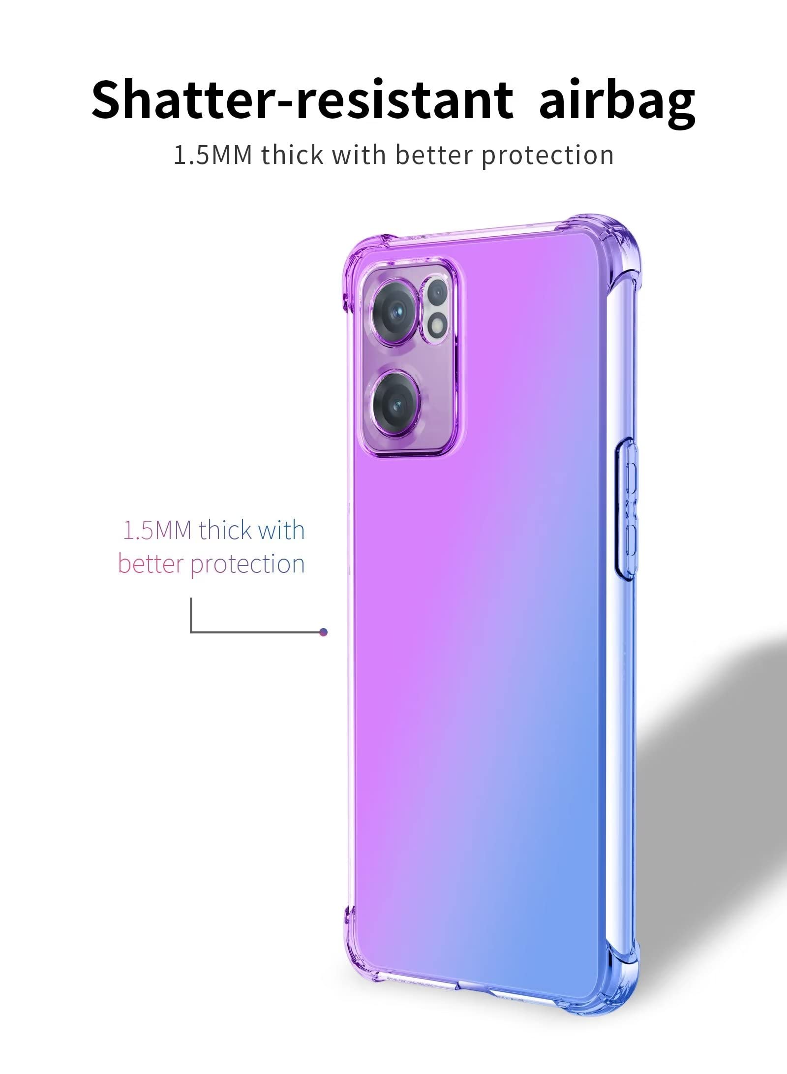 iVoler Cover per OnePlus Nord CE 4 Lite 5G, Custodia Antiurto Trasparente per Assorbimento Degli Urti con Paraurti in TPU Morbido, Sottile Morbida in Silicone TPU Protettiva Case