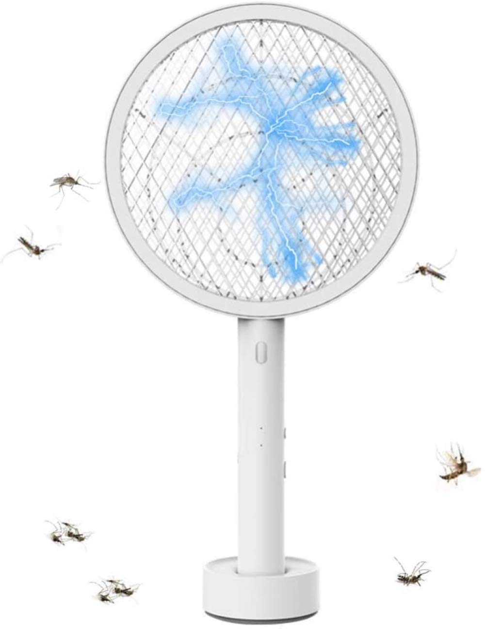 zaizai Mosquito Beater, Electric Fly Swatter With Battery, Electric Insect Killer, Chargeable Via USB, Fly Catcher, Efficient & Safe