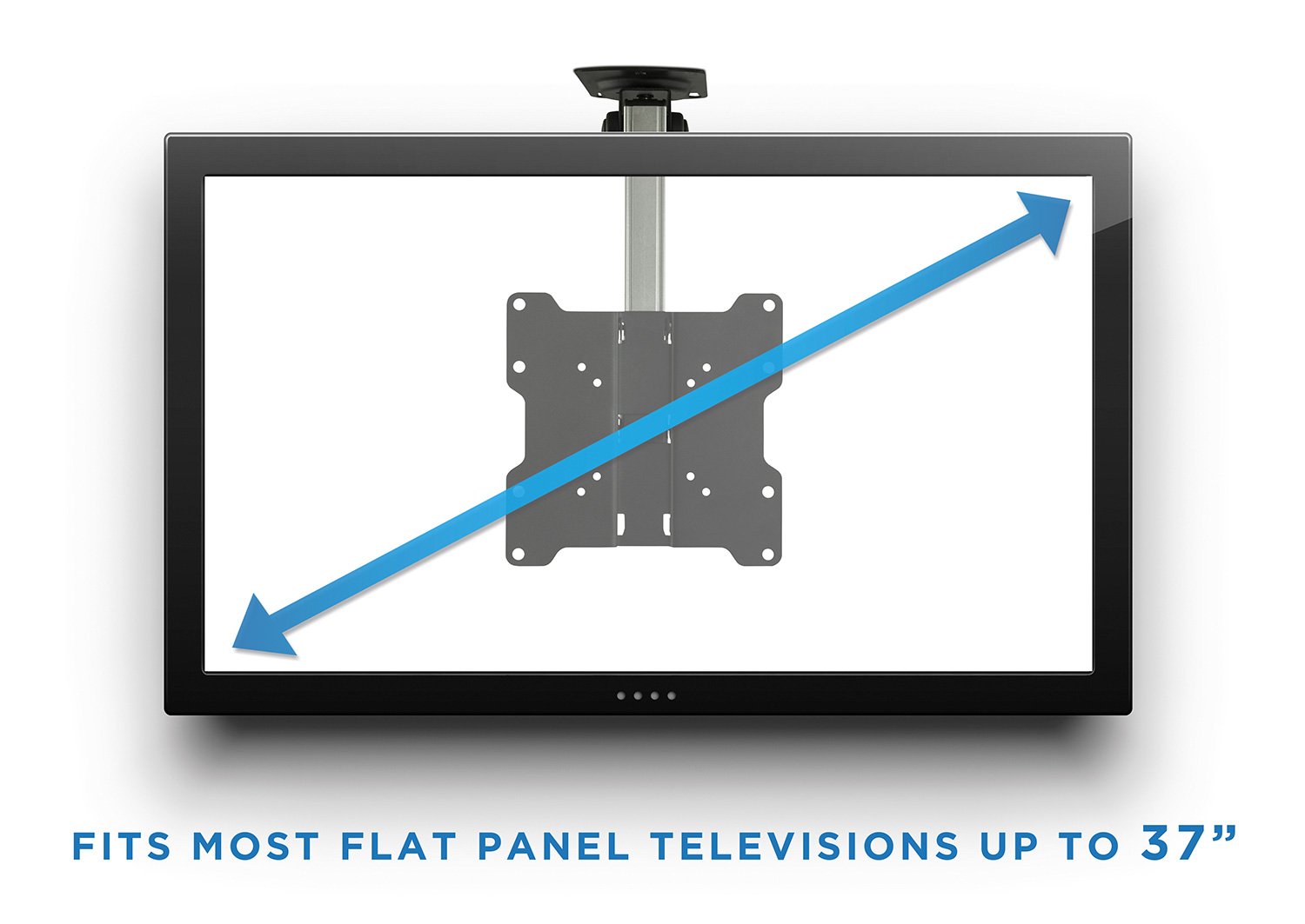 MountIt! Flip Down TV and Monitor Mount Ceiling Kitchen Overhead and