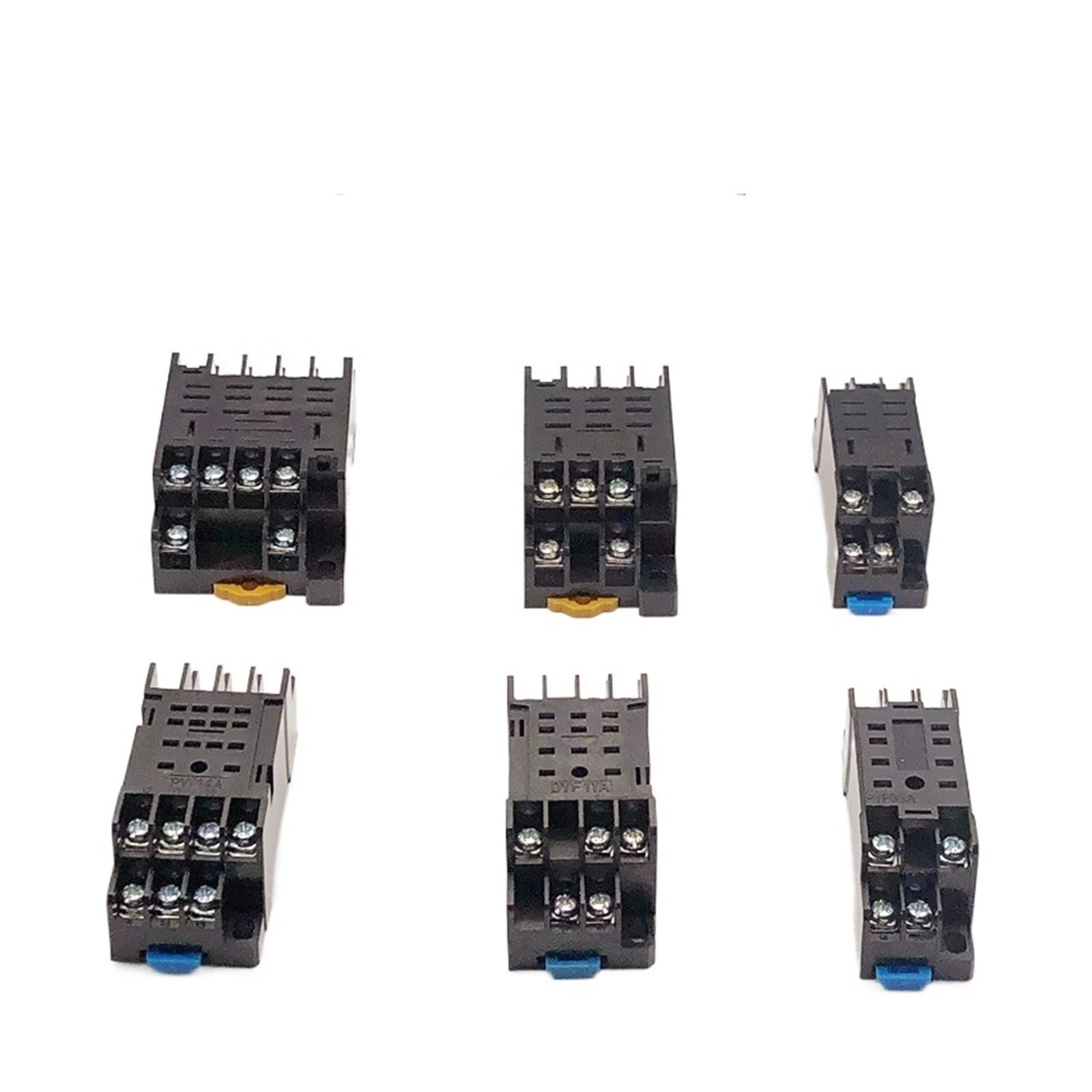 ASRTD 1pcs 8pin 11pin 14pin 14A Relay Base 08A MY2NJ MY3NJ MY4NJ LY2NJ LY3NJ LY4NJ Small Intermediate Relay HH52P/HH64P (Size : 1pcs 14D)