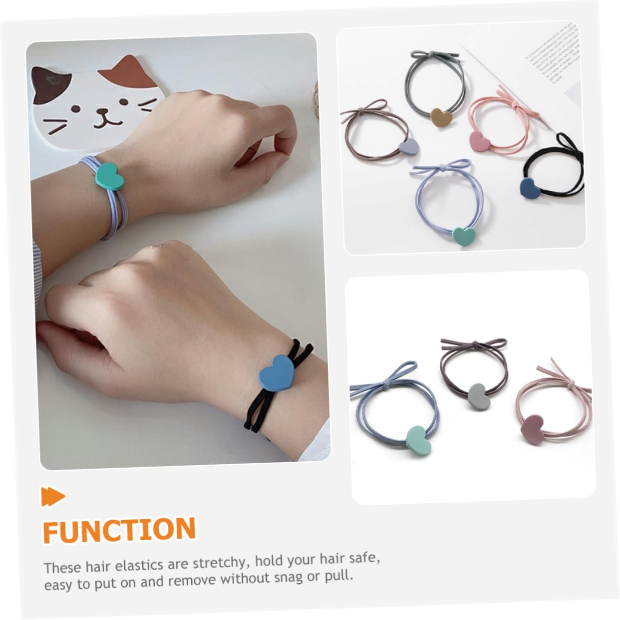 minkissy 75piezas Lazos Elásticos Para Cabello Accesorios Para Niñas Sujetadores De Coletas Para Cabello y Grueso Diseño Ligero